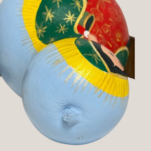 Hand-Painted Gourd Art Virgin of Guadalupe Folk Art Decoration - Picture 7 of 7